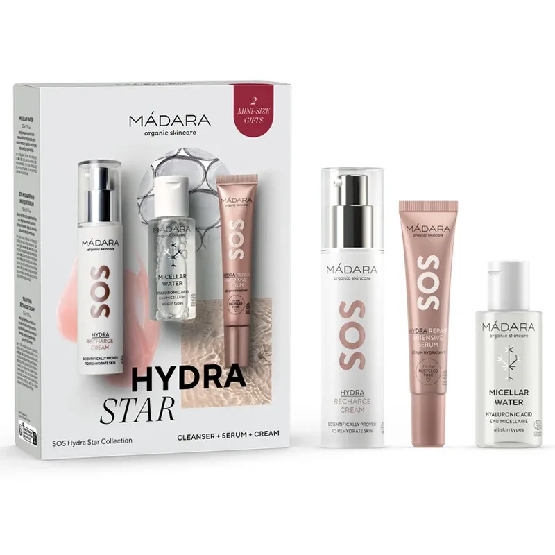 Mádara SOS Hydra Star collection set 50/15/50ml från Mádara – köp hos Apotek Hjärtat