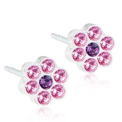 Blomdahl Örhängen Daisy 6 mm Light Rose/Amethyst från Blomdahl – köp hos Apotek Hjärtat