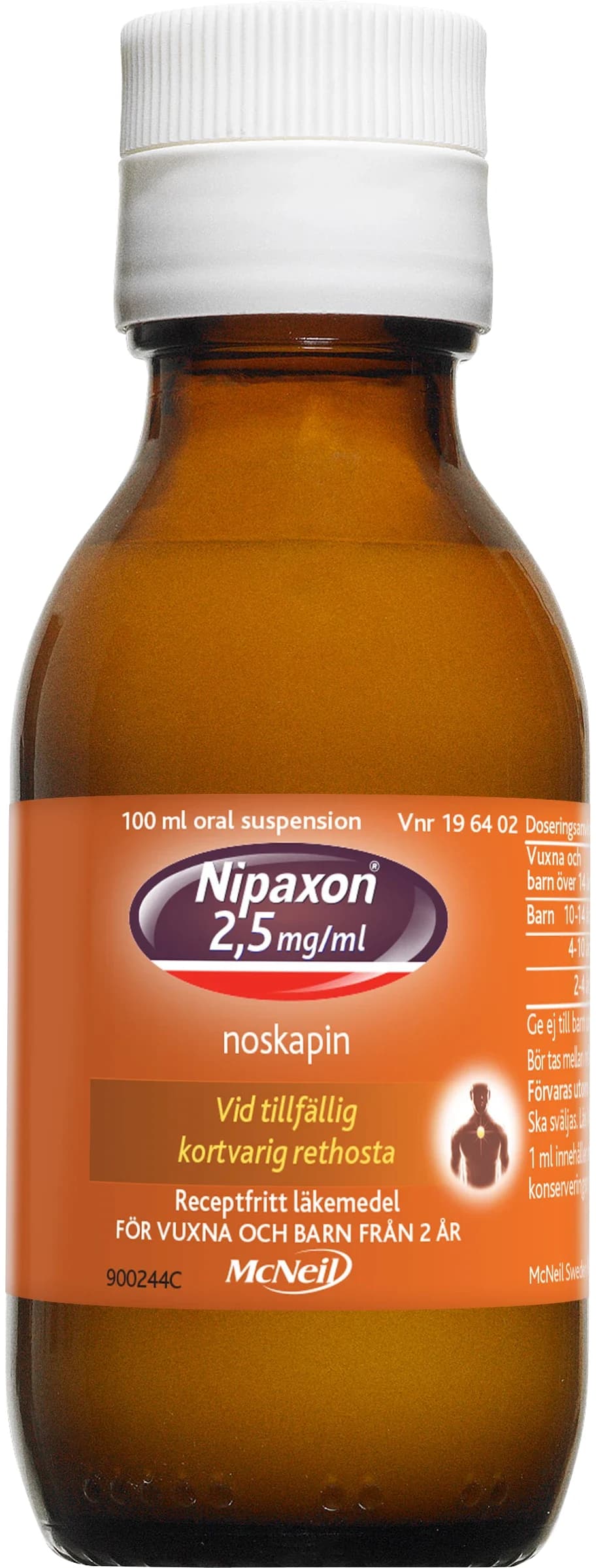 Nipaxon oral suspension 2,5 mg/ml 100 ml från Nipaxon – köp hos Apotek Hjärtat