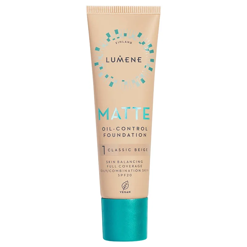 Lumene Matte Oil-Control Foundation SPF 20, 30 ml 1 Classic Beige från Lumene - köp hos Apotek Hjärtat