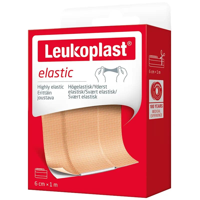 Leukoplast Elastic plåsterrulle 6 cm x 1 m från Leukoplast – köp hos Apotek Hjärtat