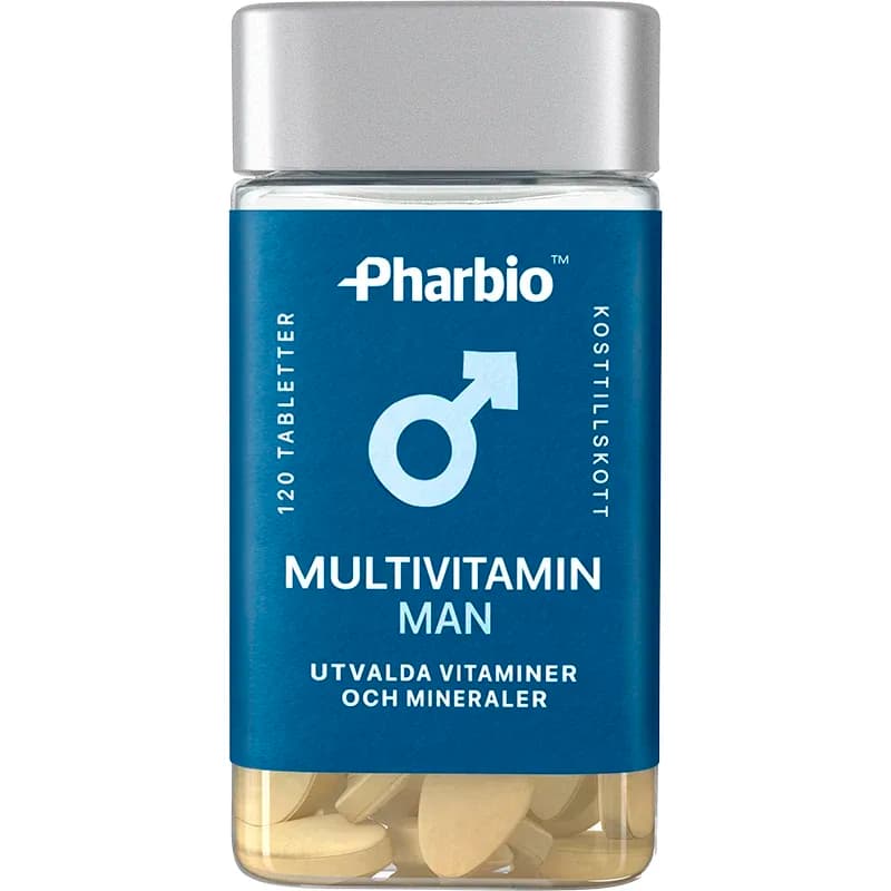 Pharbio Multivitamin Man 120 st från Pharbio – köp hos Apotek Hjärtat