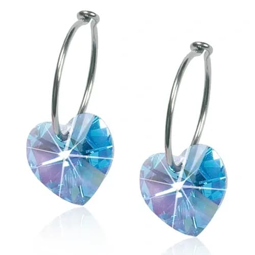 Blomdahl Örhängen Ring Heart Aquamarine från Blomdahl – köp hos Apotek Hjärtat