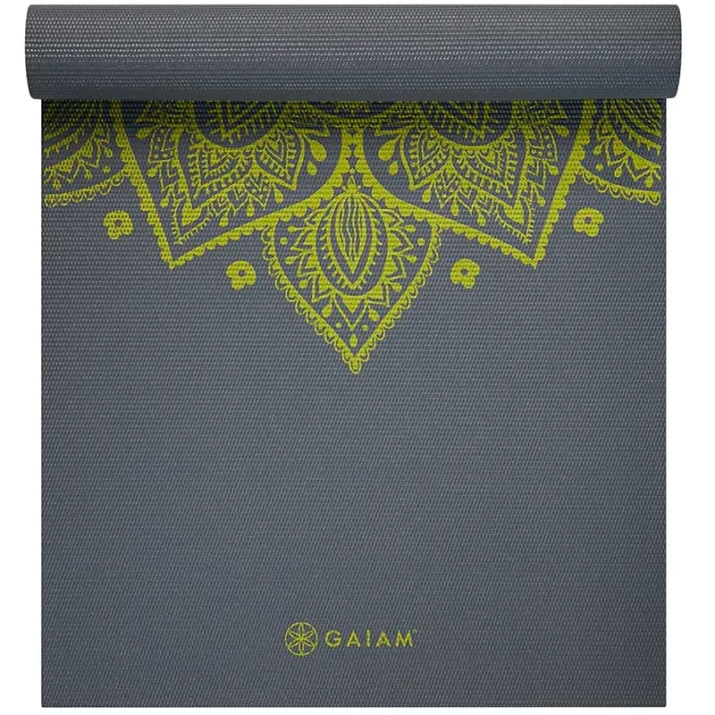 Gaiam Yoga Mat 6 mm Printed Citron Sundial från Gaiam – köp hos Apotek Hjärtat