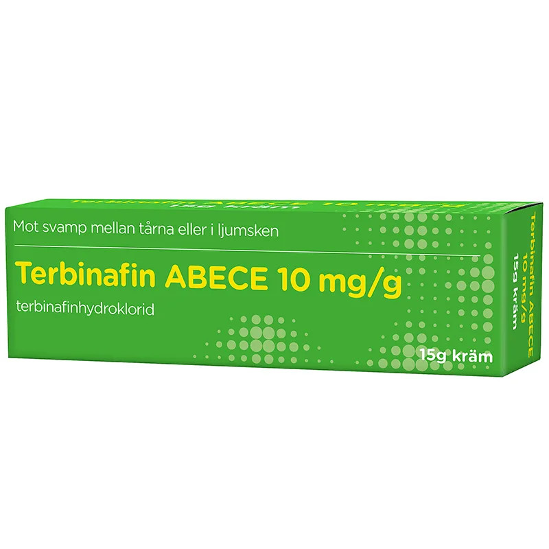 Terbinafin ABECE Kräm 10mg/g Tub 15g från ABECE – köp hos Apotek Hjärtat