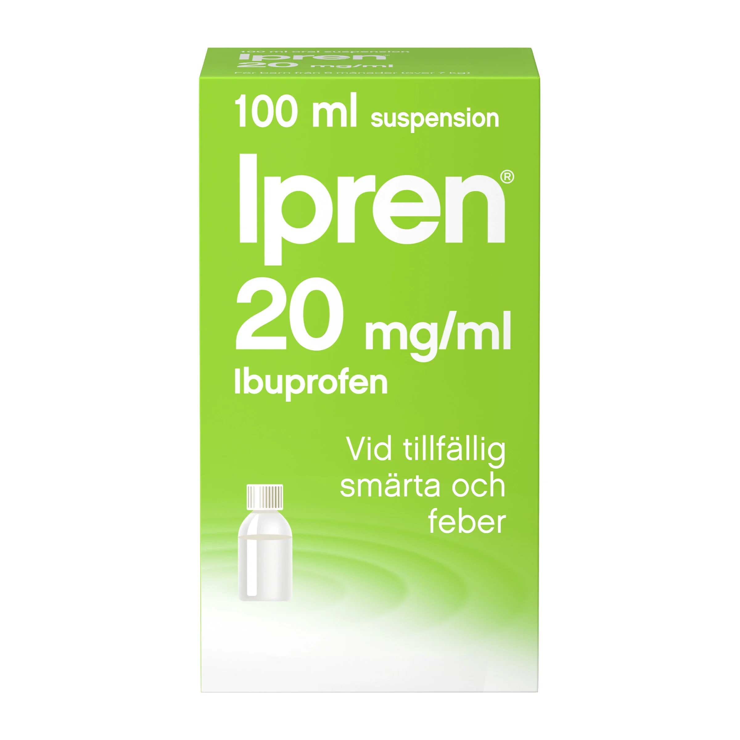 Ipren oral suspension 20 mg/ml 100 ml från Ipren – köp hos Apotek Hjärtat