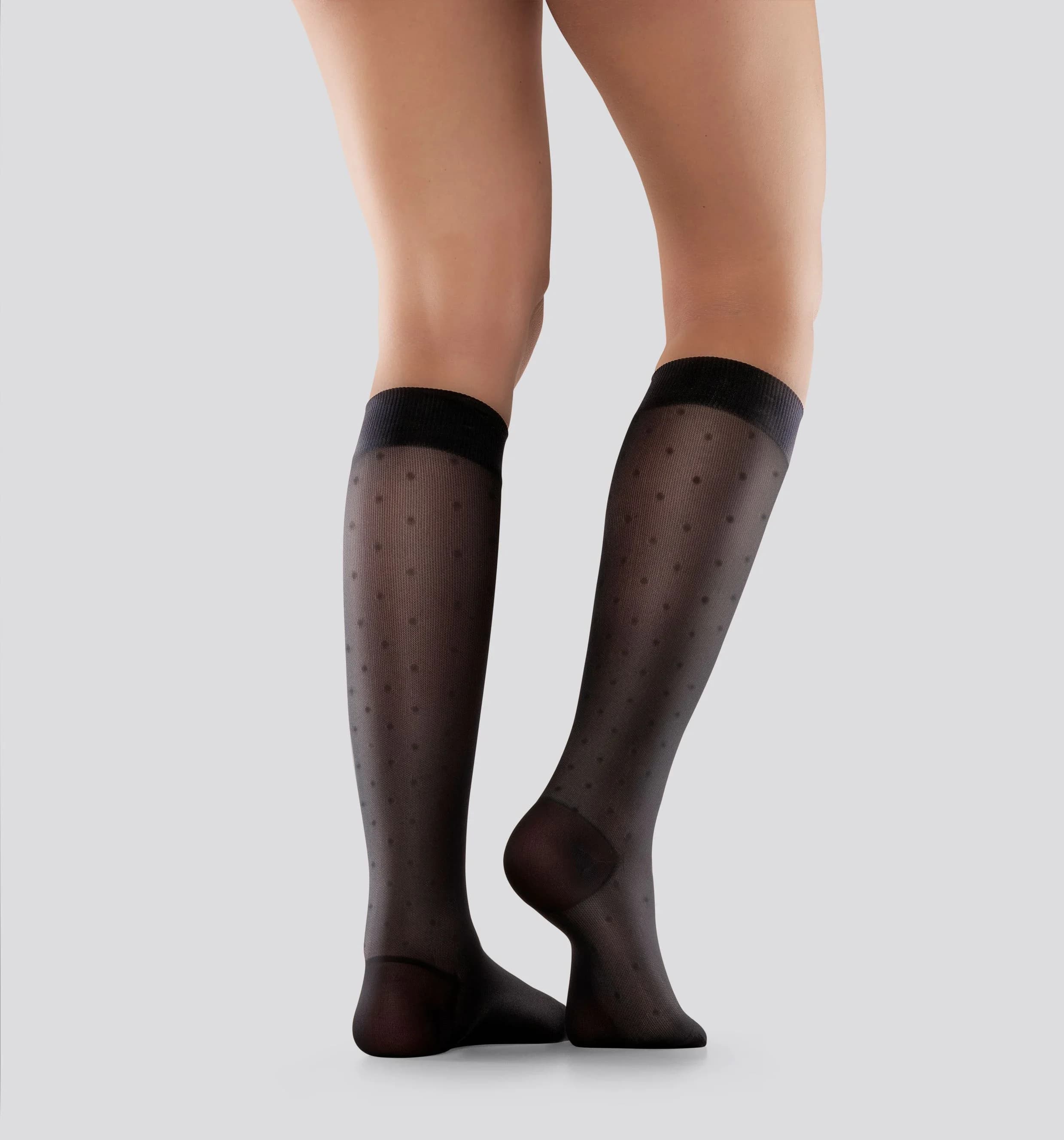 Mabs Nylon Knee Black Dotted 1 par S från Mabs – köp hos Apotek Hjärtat