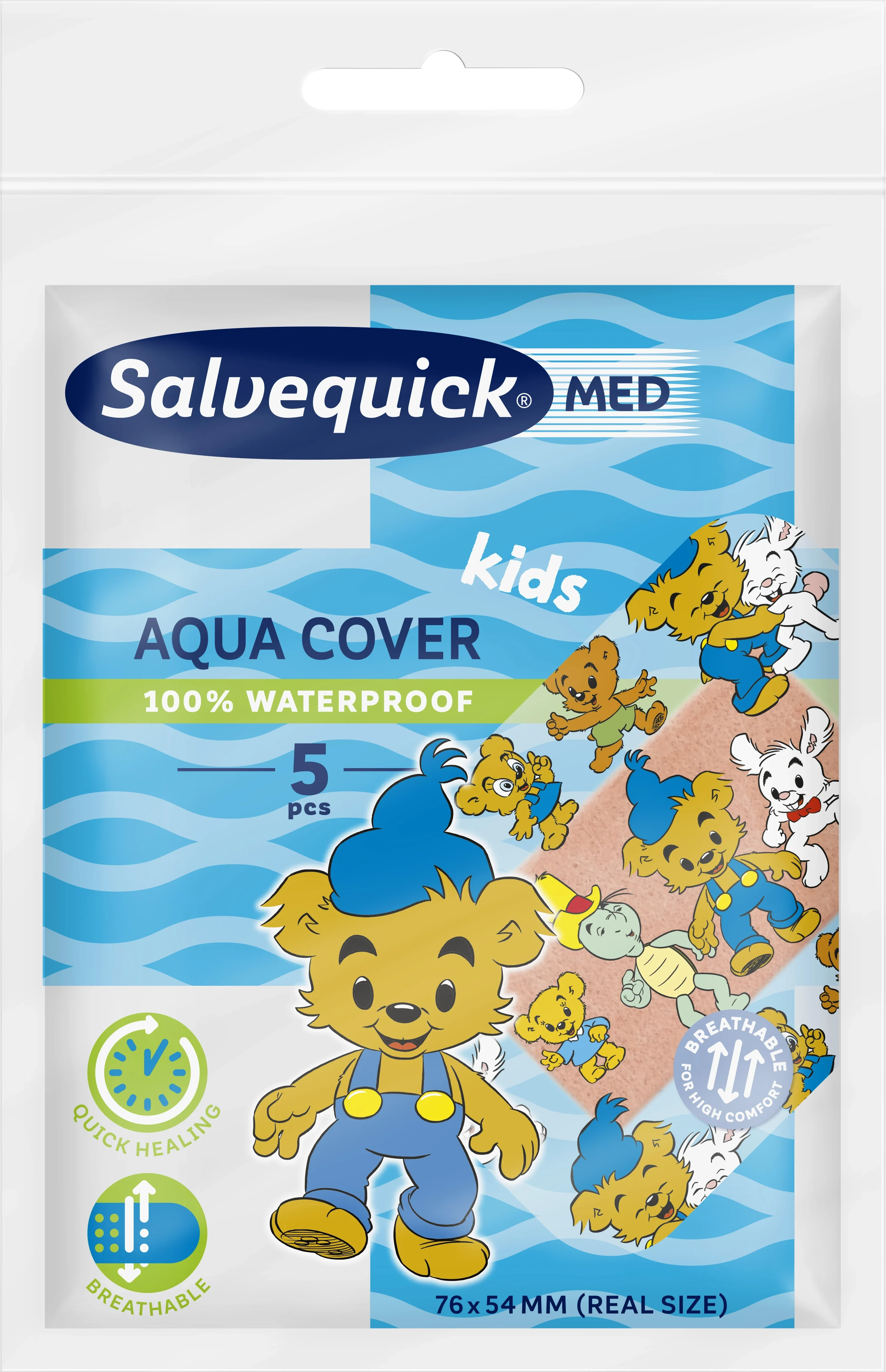 Salvequick MED Aqua Cover Kids 5 st från Salvequick – köp hos Apotek Hjärtat