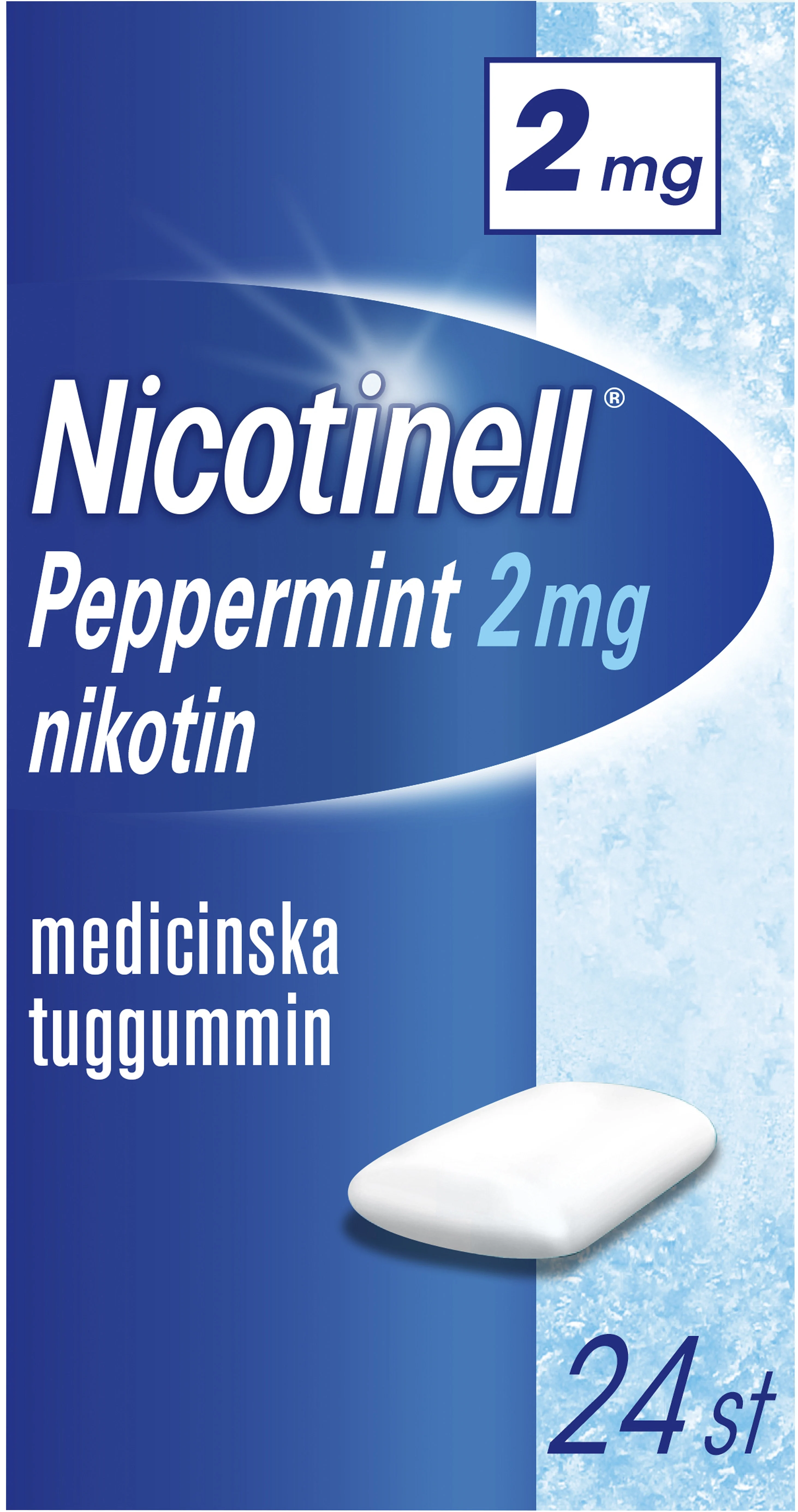 Nicotinell Peppermint Medicinskt tuggummi 2 mg 24 st från Nicotinell – köp hos Apotek Hjärtat