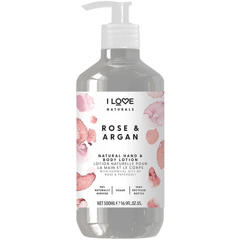 I LOVE Naturals Hand & Body Lotion Rose & Argan 500 ml från I Love – köp hos Apotek Hjärtat