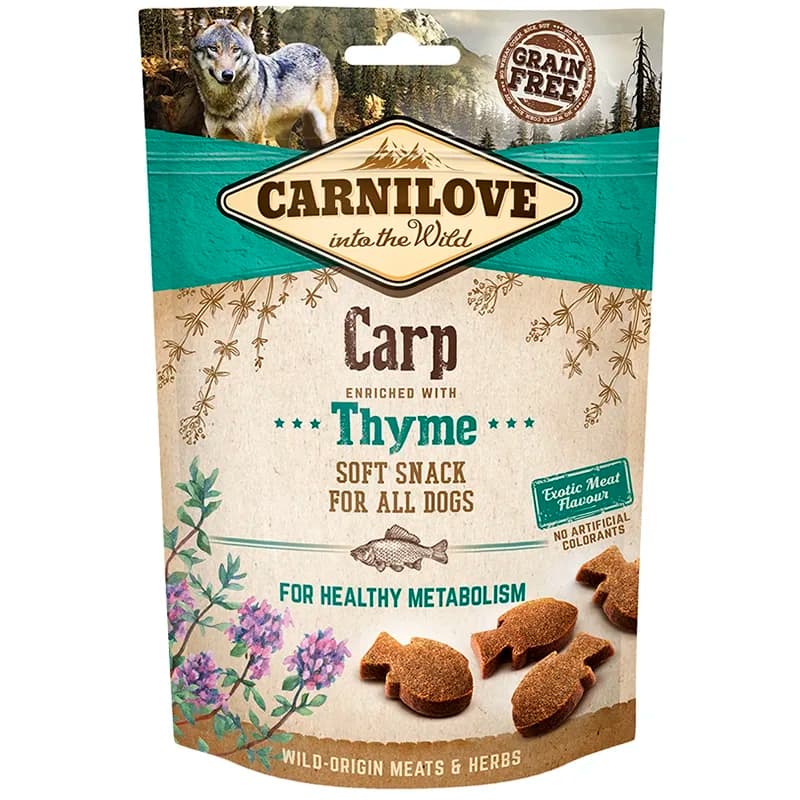 Carnilove Dog Semi Moist Snack Carp w Thyme 200 g från Carnilove – köp hos Apotek Hjärtat