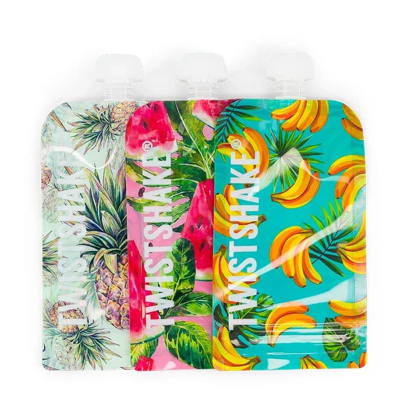 Twistshake 3x Squeeze Bag Pineapple Watermelon Banana 220 ml från Twistshake – köp hos Apotek Hjärtat