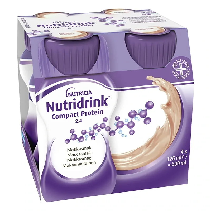 Nutridrink Compact Protein drickfärdigt Mocca 4x125ml från Nutridrink – köp hos Apotek Hjärtat
