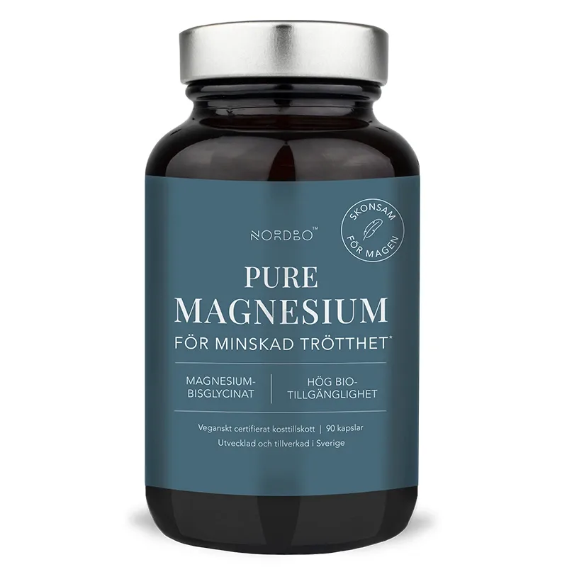 Nordbo Pure Magnesium 90 kapslar från Nordbo – köp hos Apotek Hjärtat