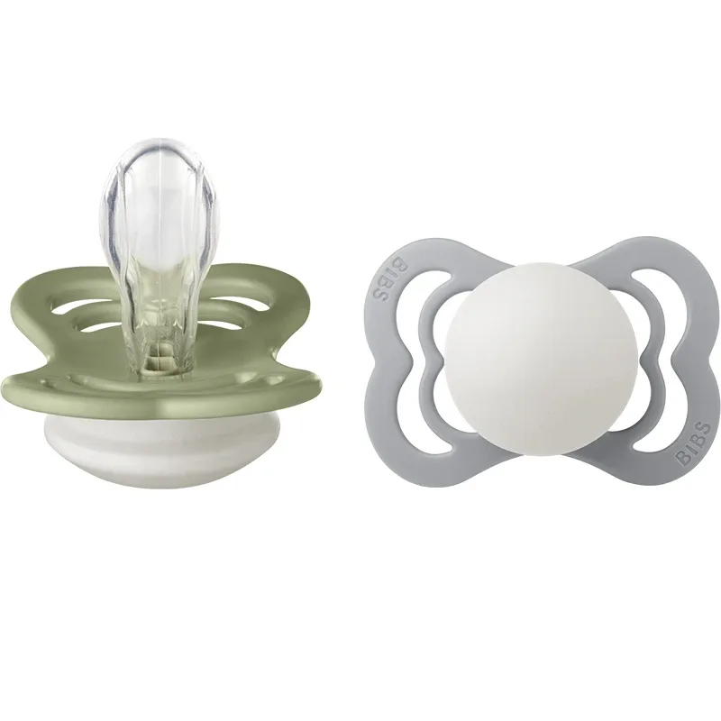 BIBS Supreme Silicone Sage Glow/Cloud Glow 2-pack Size 1 från BIBS – köp hos Apotek Hjärtat