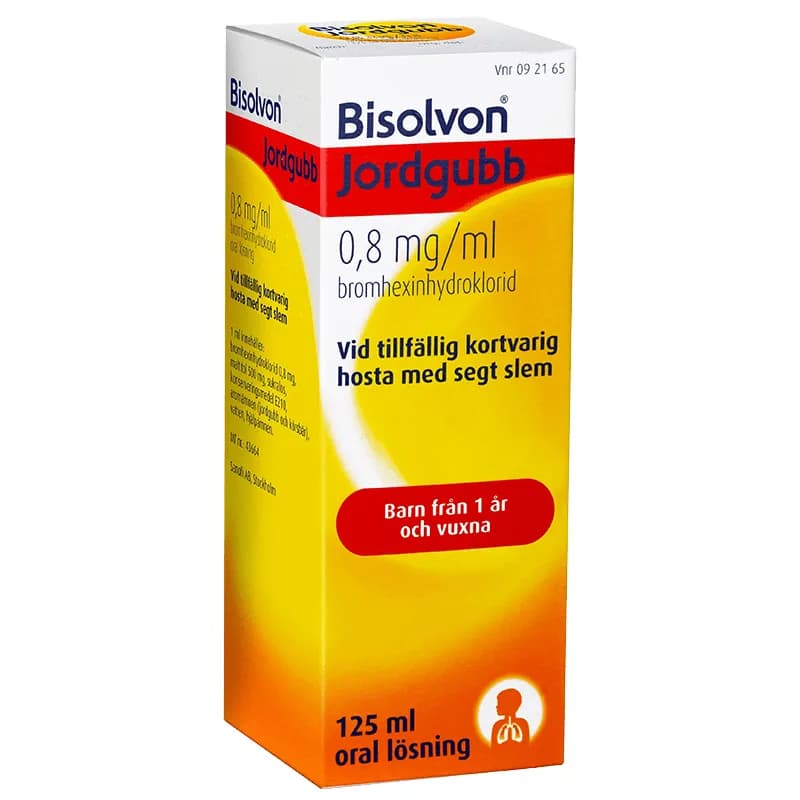 Bisolvon oral lösning jordgubb 0,8 mg/ml 125 ml från Bisolvon – köp hos Apotek Hjärtat