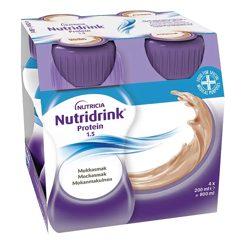 Nutridrink Protein Mocca 4x200 ml från Nutridrink – köp hos Apotek Hjärtat
