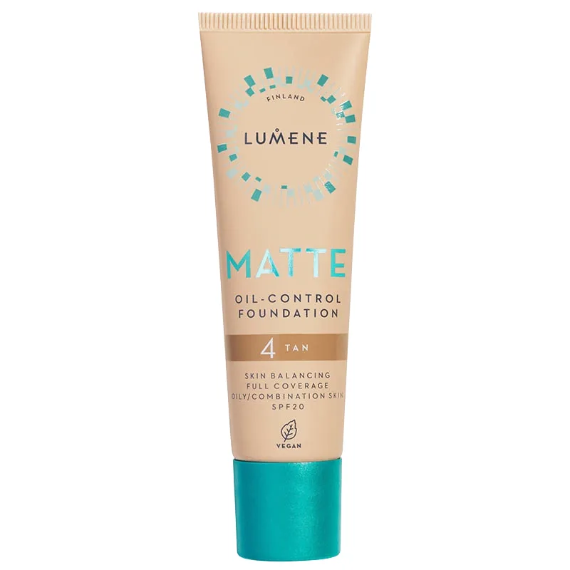 Lumene Matte Oil-Control Foundation SPF 20, 30 ml 4 Tan från Lumene - köp hos Apotek Hjärtat