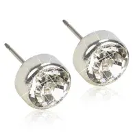 Blomdahl Örhängen Bezel Crystal Silver 5 mm från Blomdahl – köp hos Apotek Hjärtat