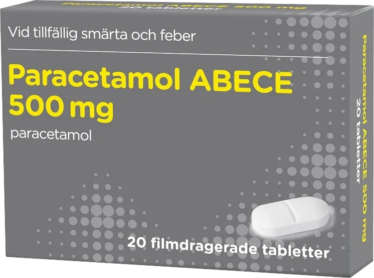 Paracetamol ABECE filmdragerad tablett 500 mg 20 st från ABECE – köp hos Apotek Hjärtat