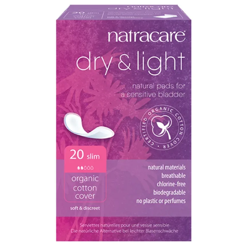 Natracare Inkontinensskydd Dry+Light Slim 20 st från Natracare – köp hos Apotek Hjärtat