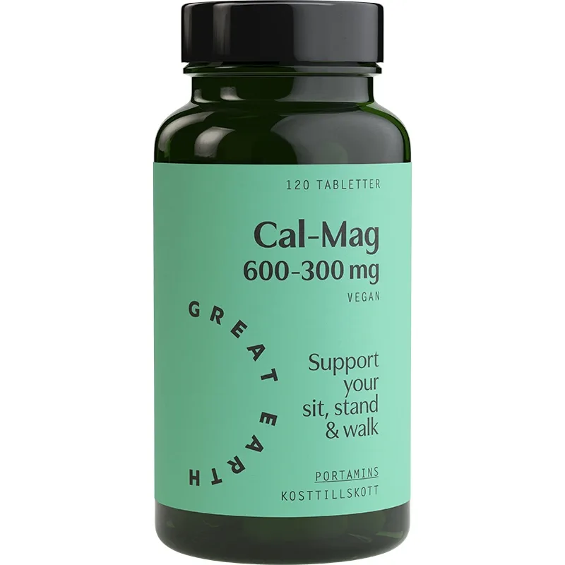 Great Earth Cal-Mag 600-300 mg 120 tabletter från Great Earth – köp hos Apotek Hjärtat