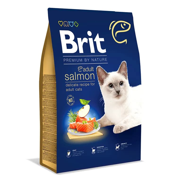Brit Premium by Nature Cat Adult Salmon 8 kg från Brit – köp hos Apotek Hjärtat