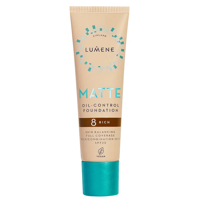 Lumene Matte Oil-Control Foundation SPF 20, 30 ml 8 Rich från Lumene - köp hos Apotek Hjärtat