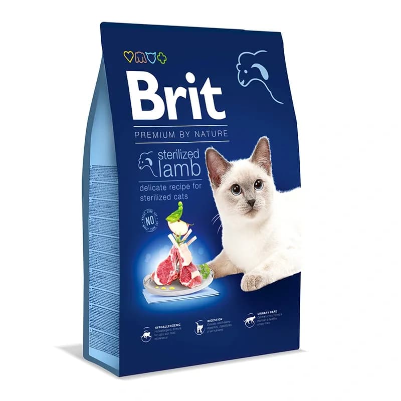 Brit Premium by Nature Cat Sterilized Lamb 8 kg från Brit – köp hos Apotek Hjärtat
