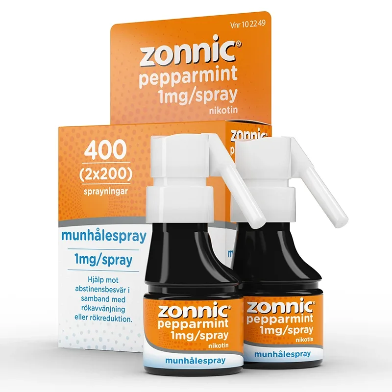 Zonnic Pepparmint munhålespray 1 mg/spray 400 sprayningar från Zonnic – köp hos Apotek Hjärtat
