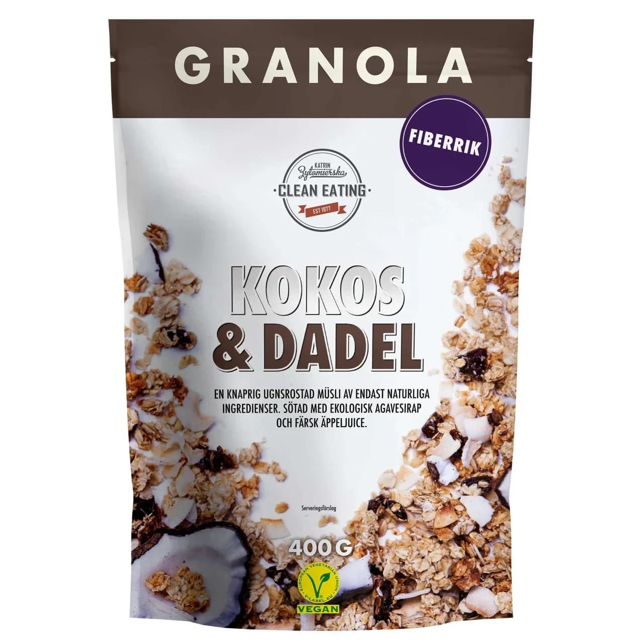 Clean Eating Granola Kokos & Dadel 400 g från Clean Eating – köp hos Apotek Hjärtat