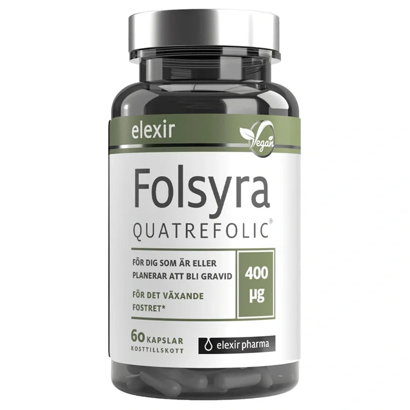Elexir Pharma Folsyra 60 kapslar från Elexir Pharma – köp hos Apotek Hjärtat