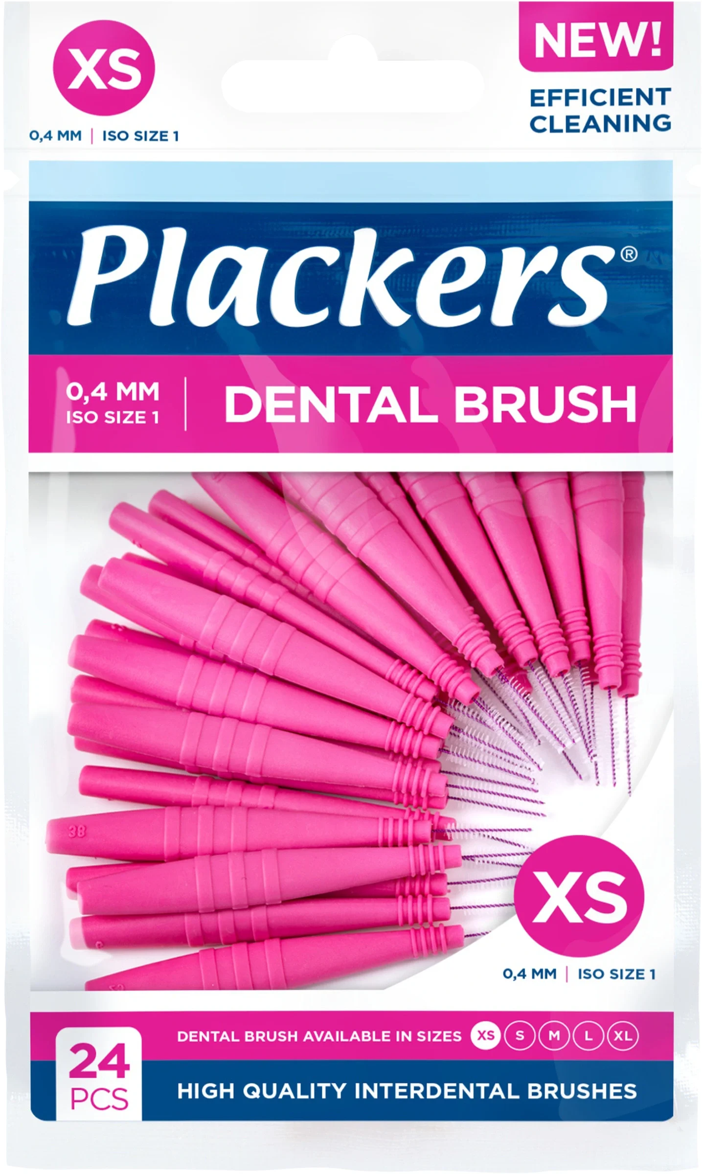 Plackers Dental Brush XS 0,4 mm 24 st från Plackers – köp hos Apotek Hjärtat