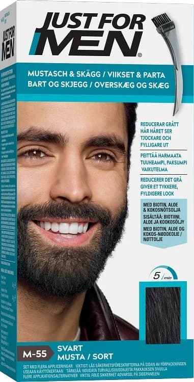 Just For Men Mustache & Beard Skäggfärg Real Black från Just For Men – köp hos Apotek Hjärtat