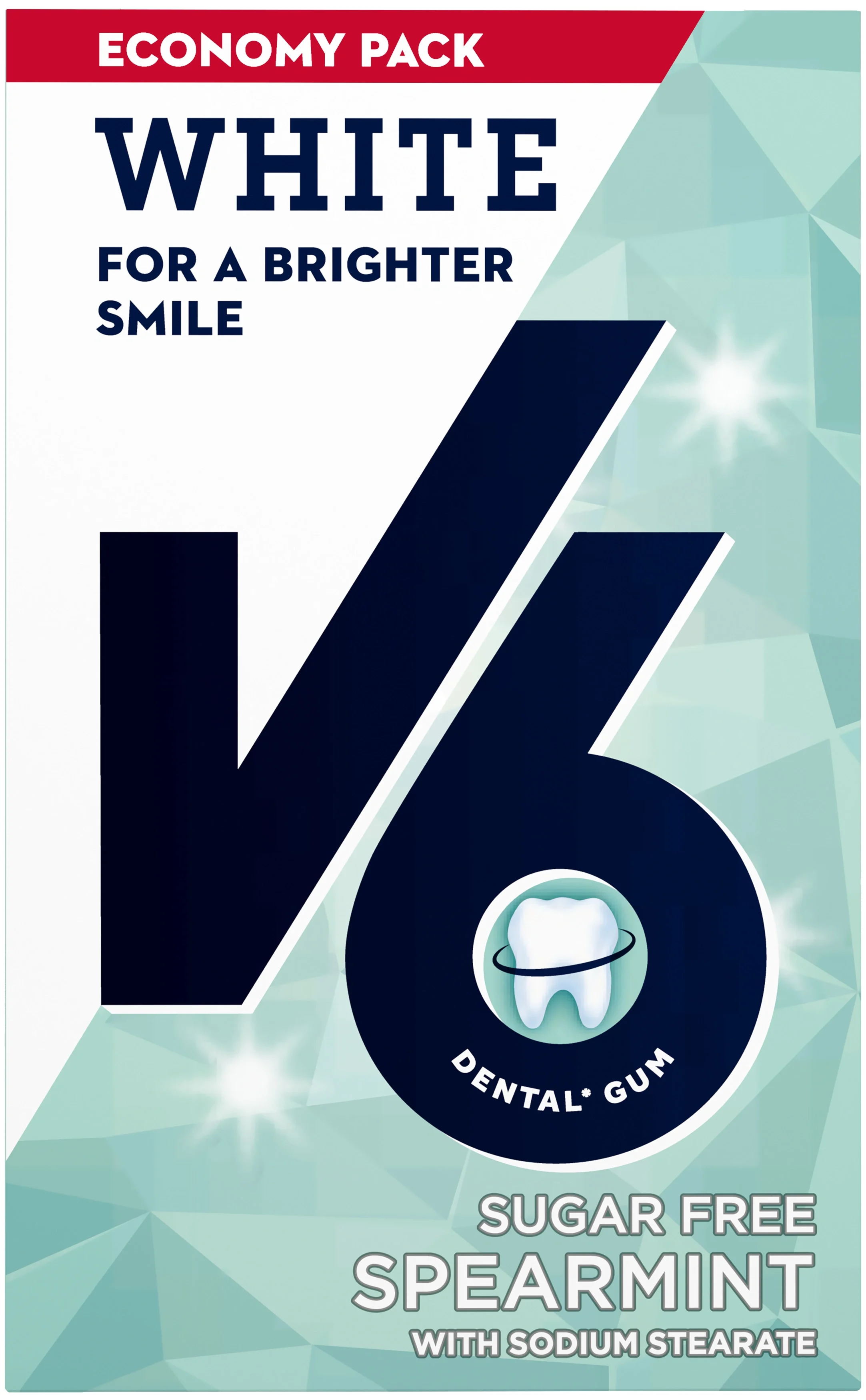 V6 White Spearmint tuggummi 72g från V6 – köp hos Apotek Hjärtat
