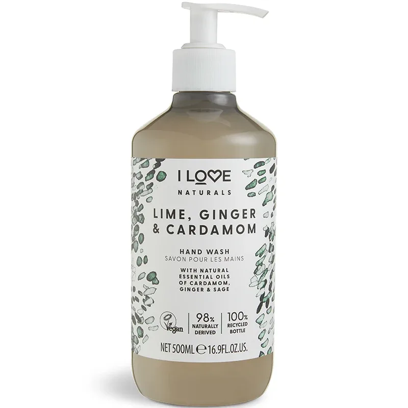 I LOVE Naturals Hand Wash Lime, Ginger & Cardamom 500 ml från I Love – köp hos Apotek Hjärtat