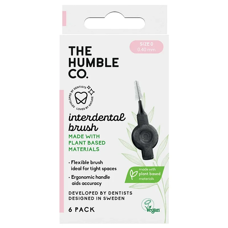 The Humble Co. Plant Based Mellanrumsborste 6-pack 0,40 mm Size 0 från The Humble Co. – köp hos Apotek Hjärtat