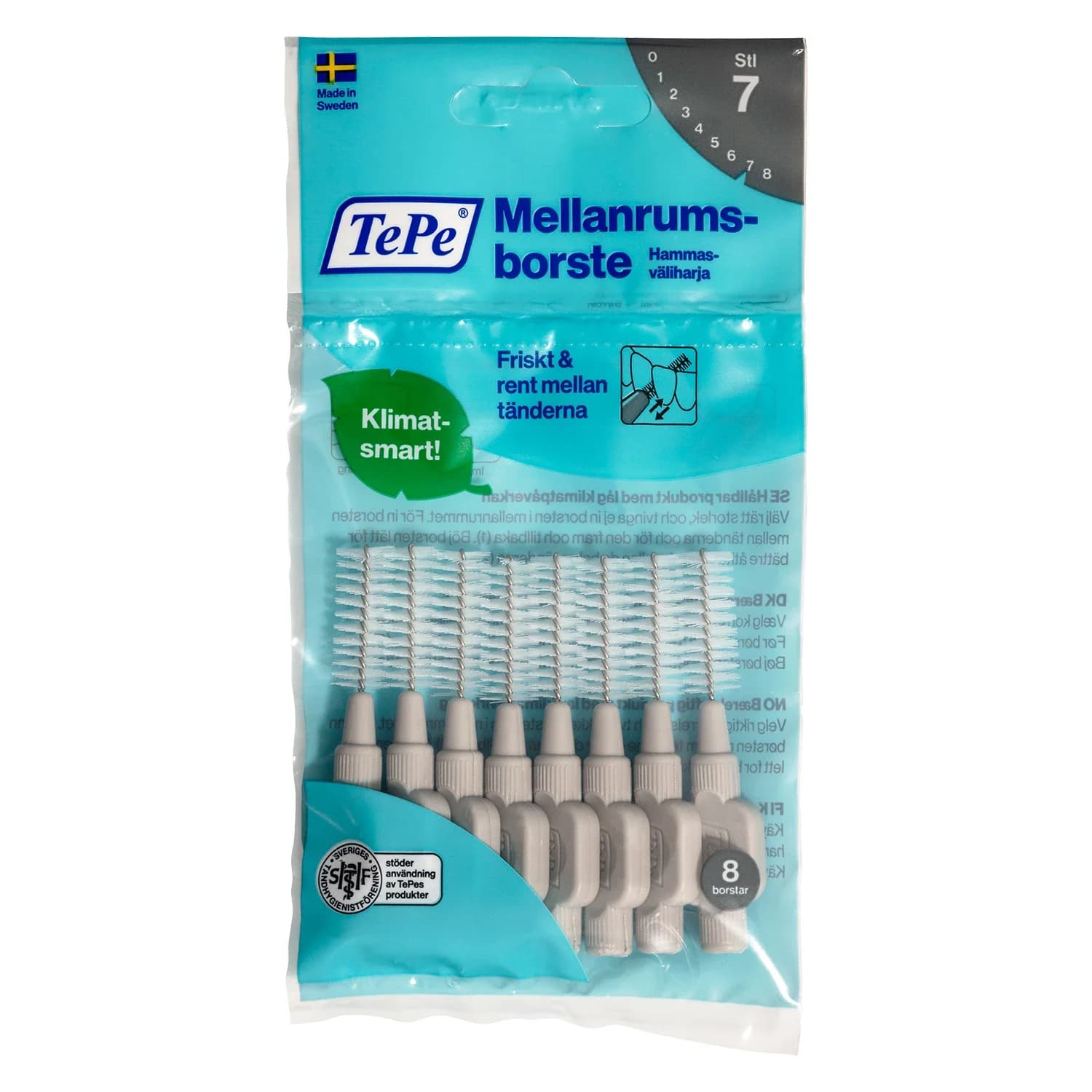 TePe Mellanrumsborste 0,4 - 1,3 mm 8 st 1,3 mm från TePe – köp hos Apotek Hjärtat