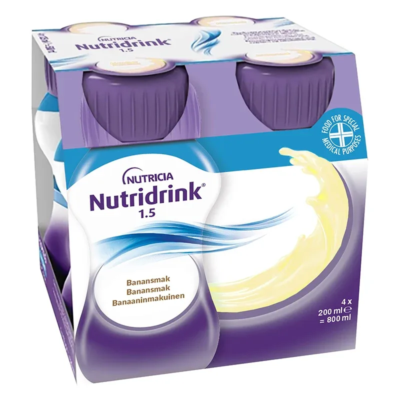 Nutridrink Banan 4x200 ml från Nutridrink – köp hos Apotek Hjärtat