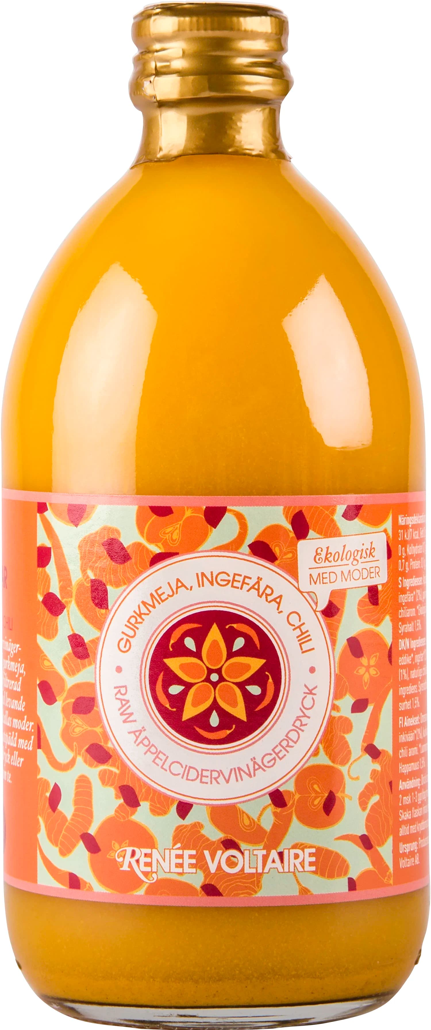 Renée Voltaire Raw Äppelcidervinägerdryck Gurkmeja,Ingefära & Chili 500 ml från Renée Voltaire – köp hos Apotek Hjärtat