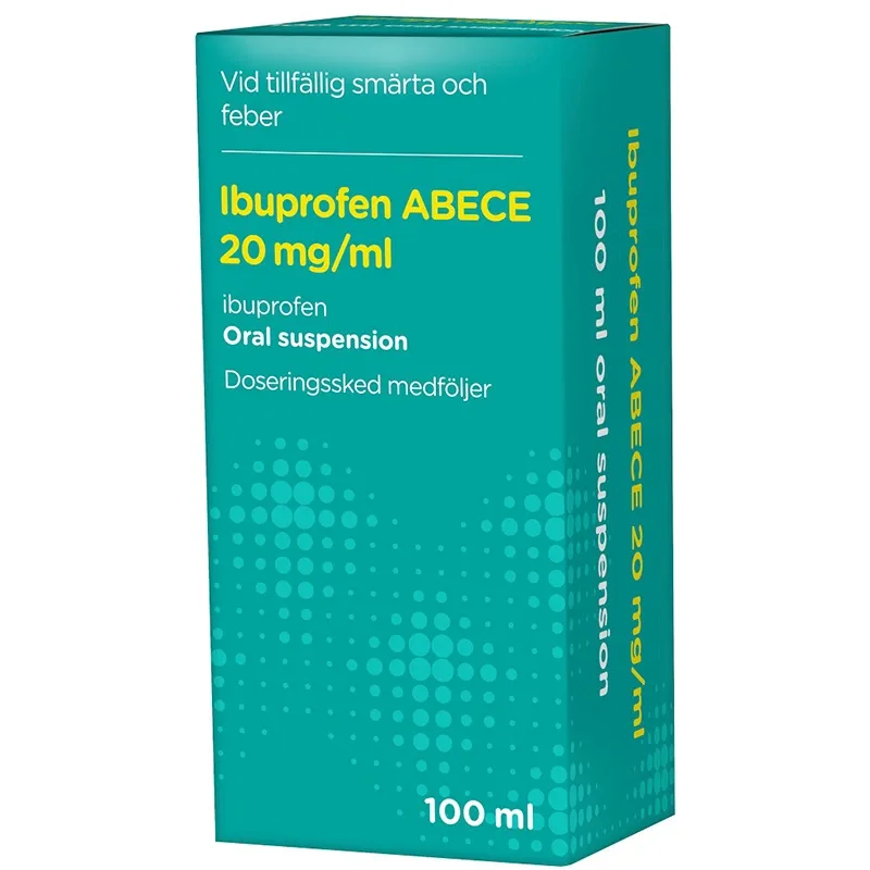Ibuprofen ABECE Oral suspension 20 mg/ml 100 ml från ABECE – köp hos Apotek Hjärtat