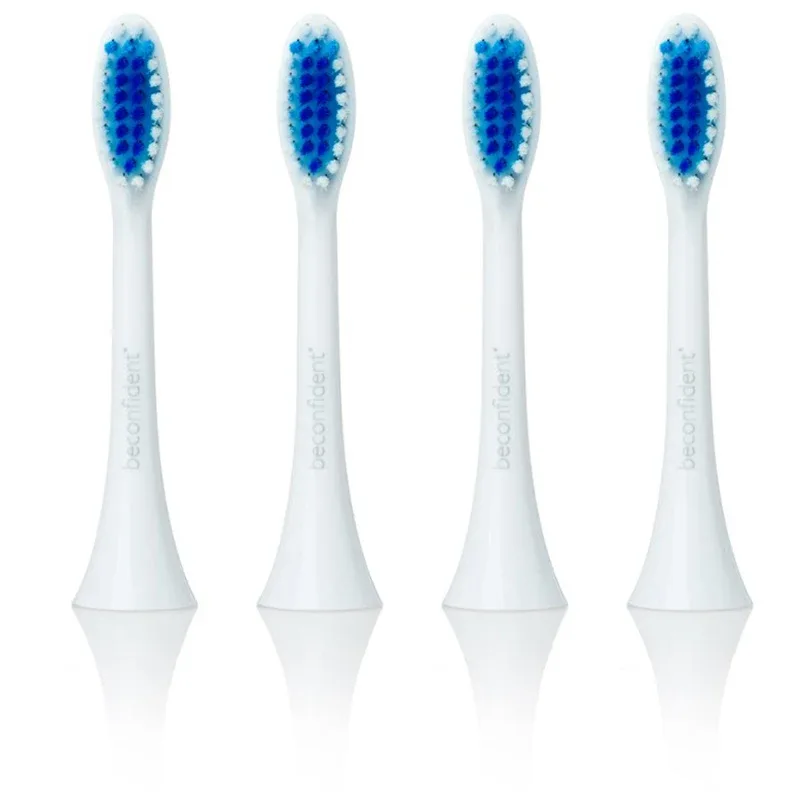 Beconfident Sonic Regular Tandborsthuvud Vit 4-pack från Beconfident – köp hos Apotek Hjärtat