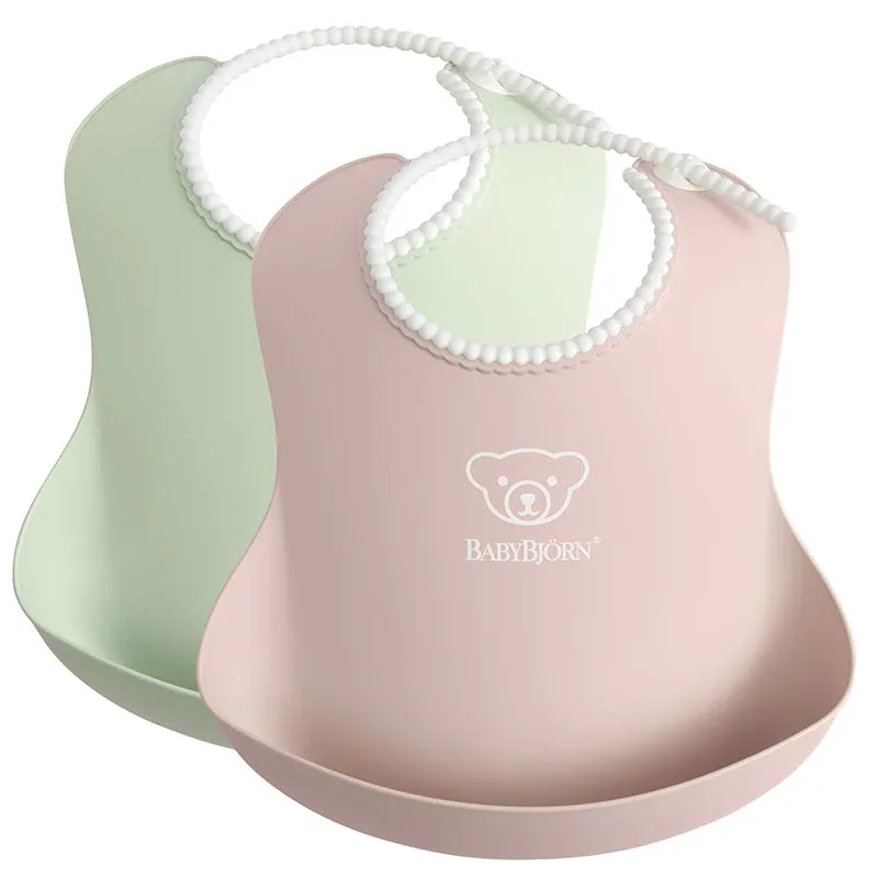 BabyBjörn Haklapp Blekgrön/Blekrosa 2-pack från Babybjörn – köp hos Apotek Hjärtat