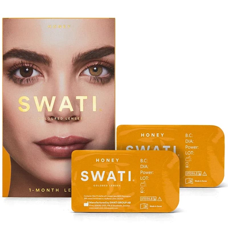 SWATI Cosmetics 1 Month Honey färgade linser från Swati – köp hos Apotek Hjärtat