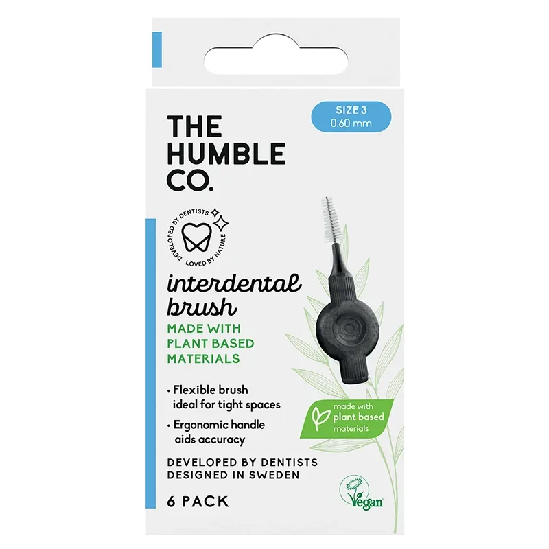 The Humble Co. Plant Based Mellanrumsborste 6-pack 0,60 mm Size 3 från The Humble Co. – köp hos Apotek Hjärtat