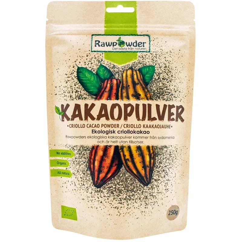 Rawpowder Kakaopulver 250 g från Rawpowder – köp hos Apotek Hjärtat