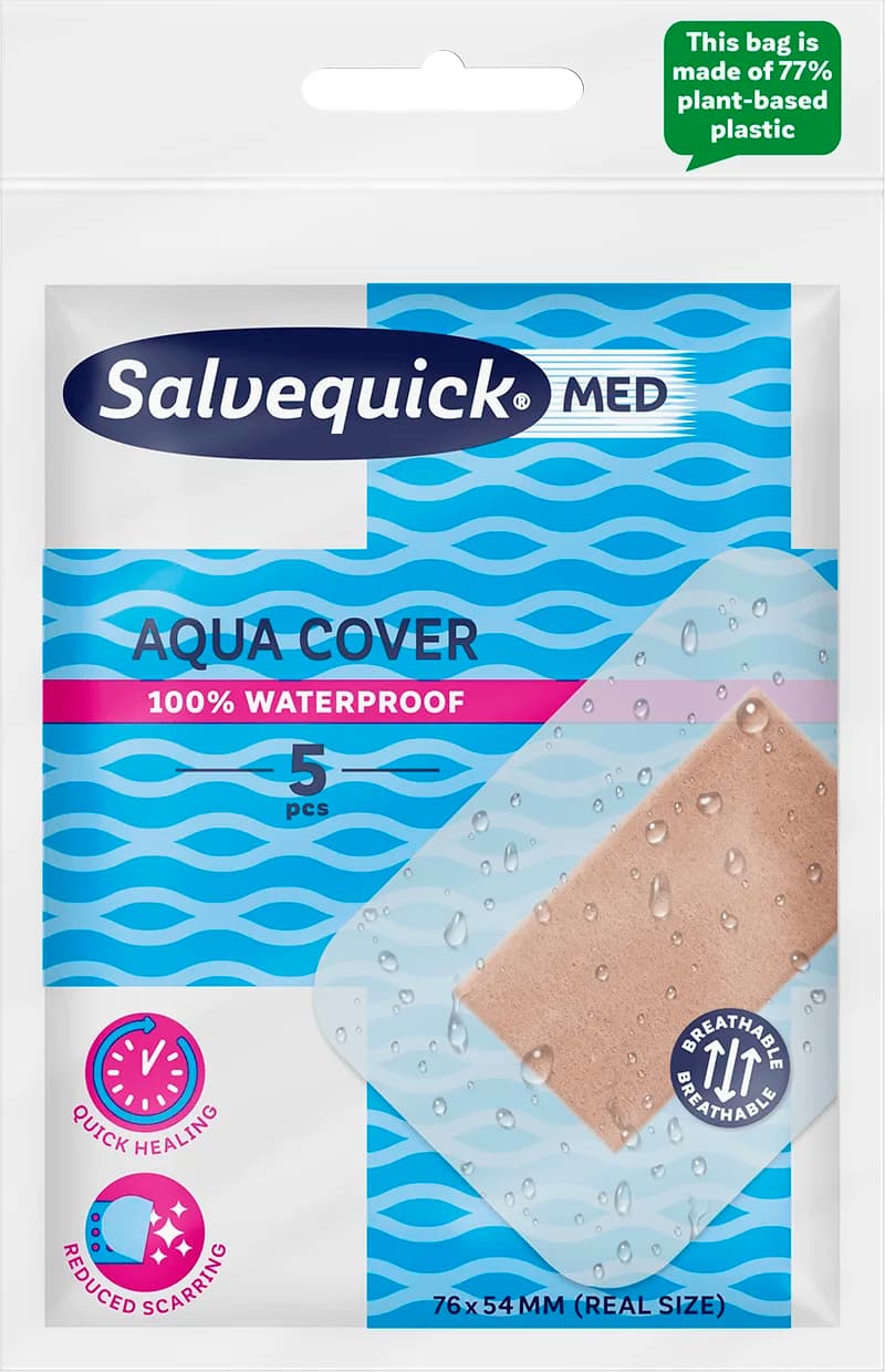 Salvequick MED Aqua Cover 5 st från Salvequick – köp hos Apotek Hjärtat
