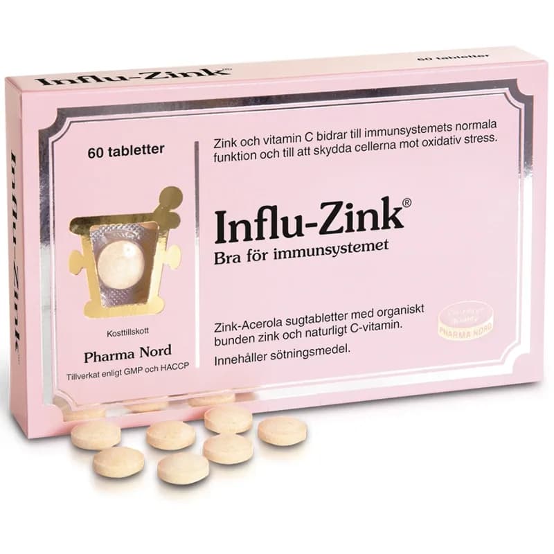 Pharma Nord Influ-Zink 60 st från Pharma Nord – köp hos Apotek Hjärtat