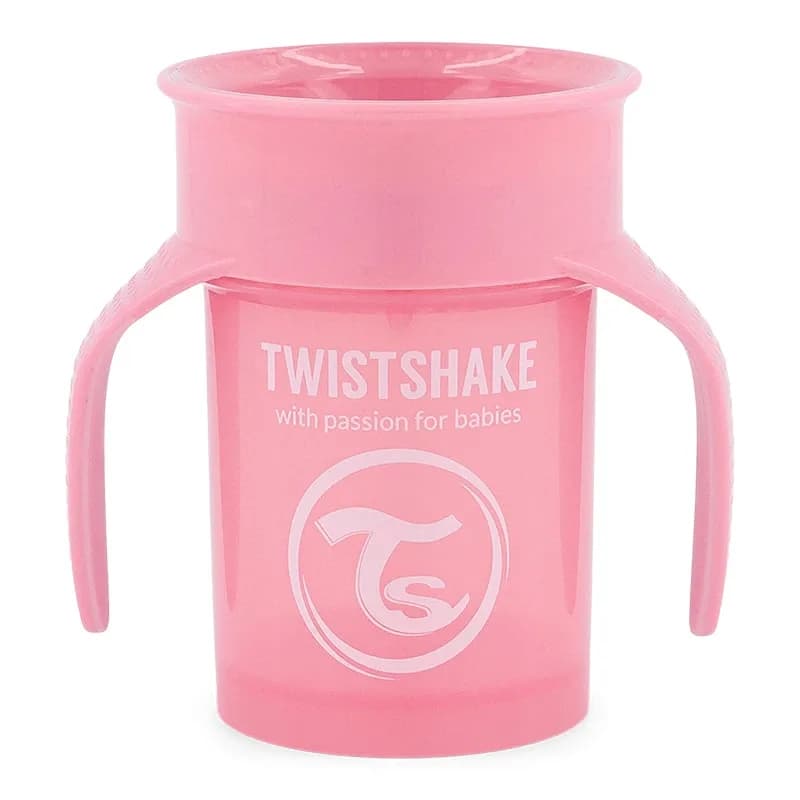 Twistshake 360 Cup 6+ mån Pastel Pink från Twistshake – köp hos Apotek Hjärtat
