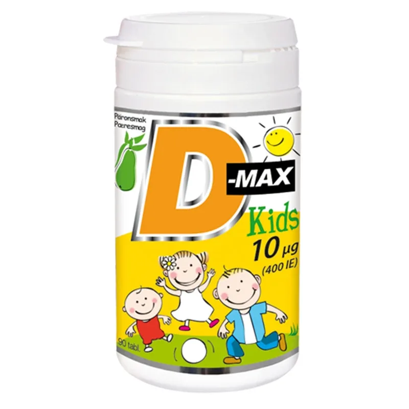 D-Max KIDS Tuggtabletter 10 ug 90 st från D-Max – köp hos Apotek Hjärtat